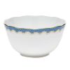 Fishscale Blue Round Bowl