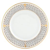 Art Deco Gray Bread Plate