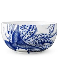 Blue Lucy Large Round Serving Bowl