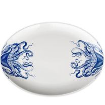 Blue Lucy Medium Coupe Oval Platter