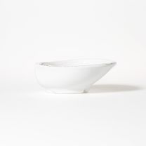 Lastra White Medium Oval Bowl