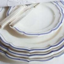 Filets Blue Canape Plate