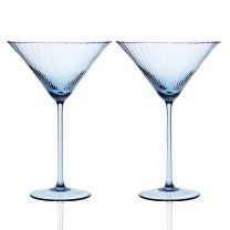Caskata Quinn Ocean Martini Glass Set
