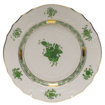 Chinese Bouquet Green Bread Plate