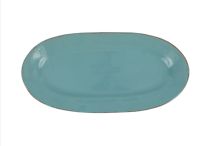 Cucina Fresca Narrow Oval Platter - Turquoise