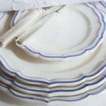 Filets Blue Dessert Plate 