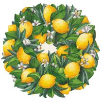 Die-Cut Lemon Wreath