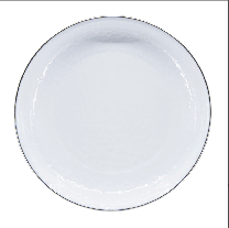 Enamelware Solid White Pasta Plate