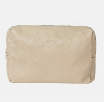 Large Cosmetic Bag - Woven Sand