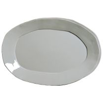 Lastra Dark Grey Oval Platter