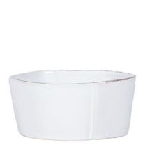 Lastra White Medium Serving Bowl 