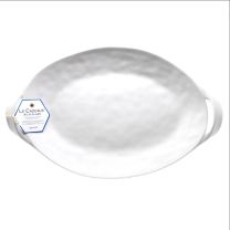 Le Cadeaux Bianco Handled Oval Platter