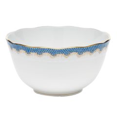Fishscale Blue Round Bowl