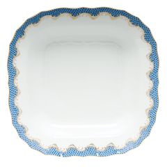 Fishscale Blue Square Fruit Dish