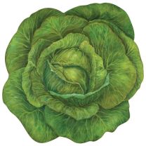 Cabbage Die Cut Placemat