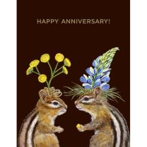 Card Happy Anniversary Chipmunks