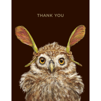 Card Thank You Owl