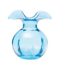 Hibiscus Glass Aqua Bud Vase