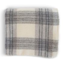 Merino Wool Harvest Plaid Blanket - Full / Queen