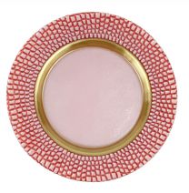 Pelli Glass Pink Charger