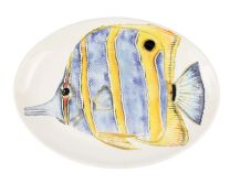 Reef Butterfly Fish Oval Platter