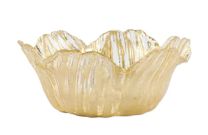 Rufolo Glass Gold Flower Small Bowl