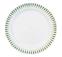 Sitio Stripe Dessert/Salad Plate - Basil