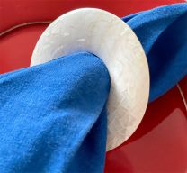 Shell Disc Pearl Napkin Ring