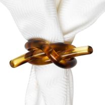 Tortoise Knotted Napkin Ring