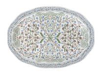 Villa Seville 17  Inch Platter Chambray