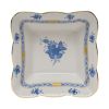 Chinese Bouquet Blue Square Dish